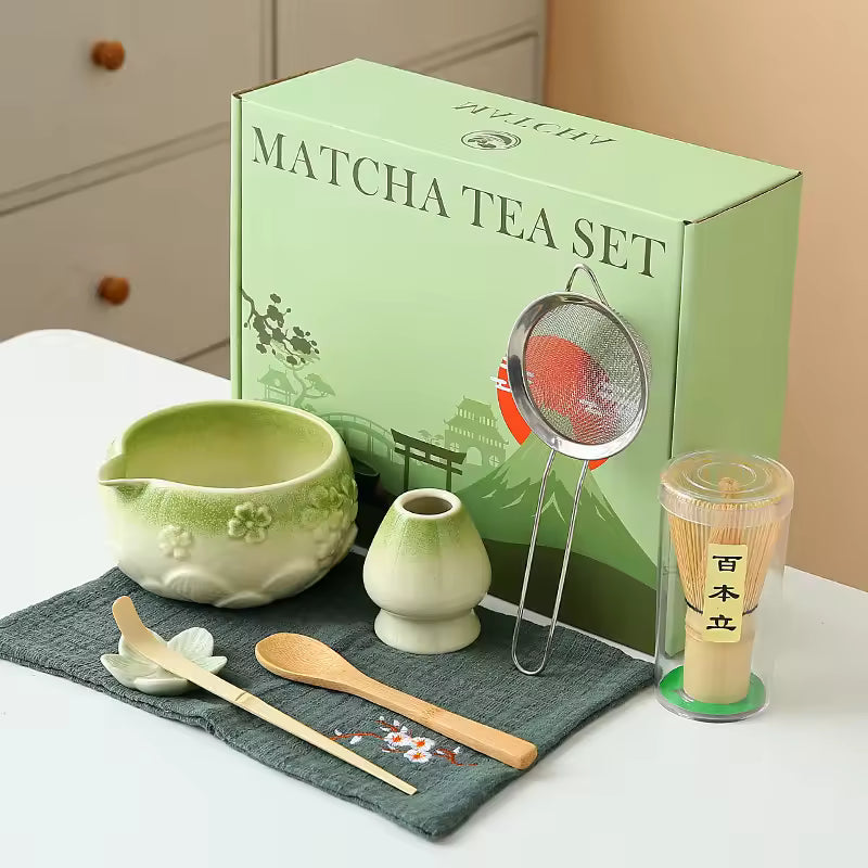 Cherry Blossom Matcha Tea Set