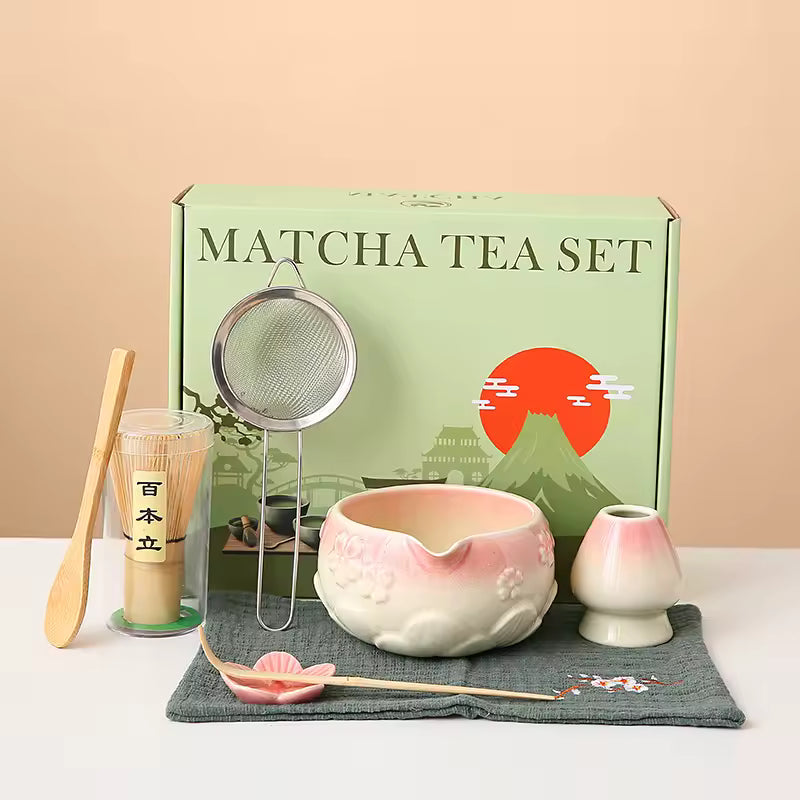 Cherry Blossom Matcha Tea Set