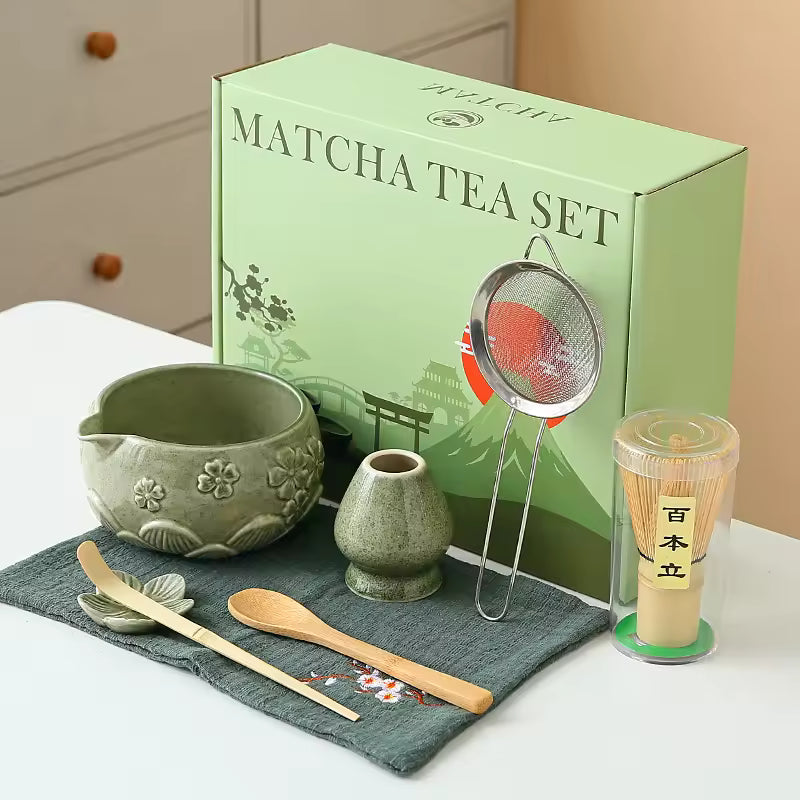 Cherry Blossom Matcha Tea Set