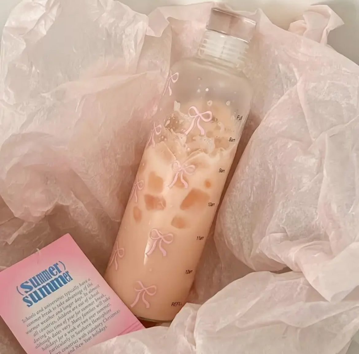 Girly Coquette Water Bottle