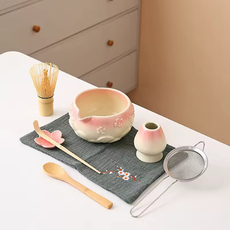 Cherry Blossom Matcha Tea Set