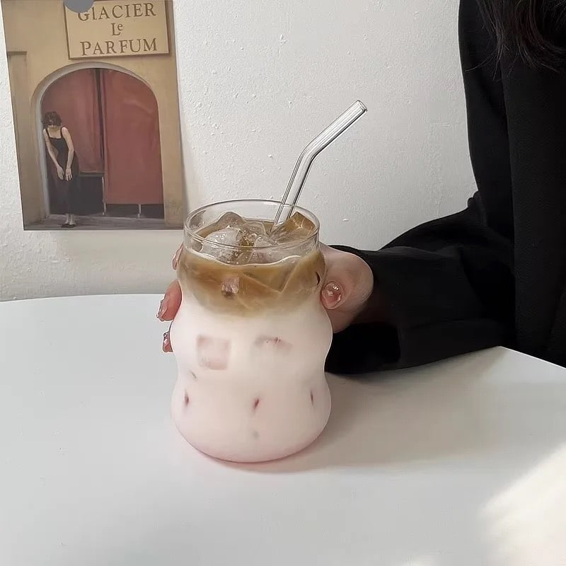 Wavy Glass Coffee Cup