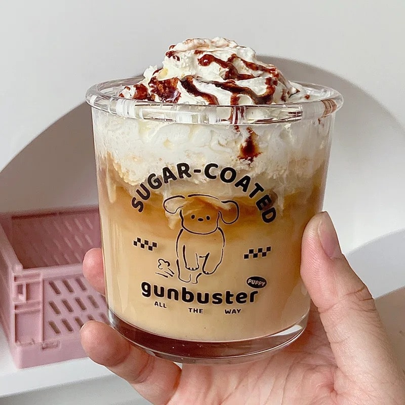 Cute Glass Cup for Coffee