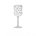 Colorful Dots Wine Goblet Glass