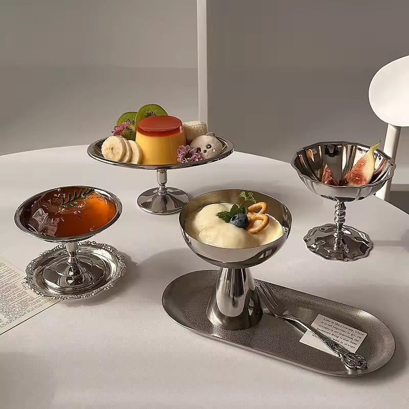 Retro Stainless Steel Dessert Cup