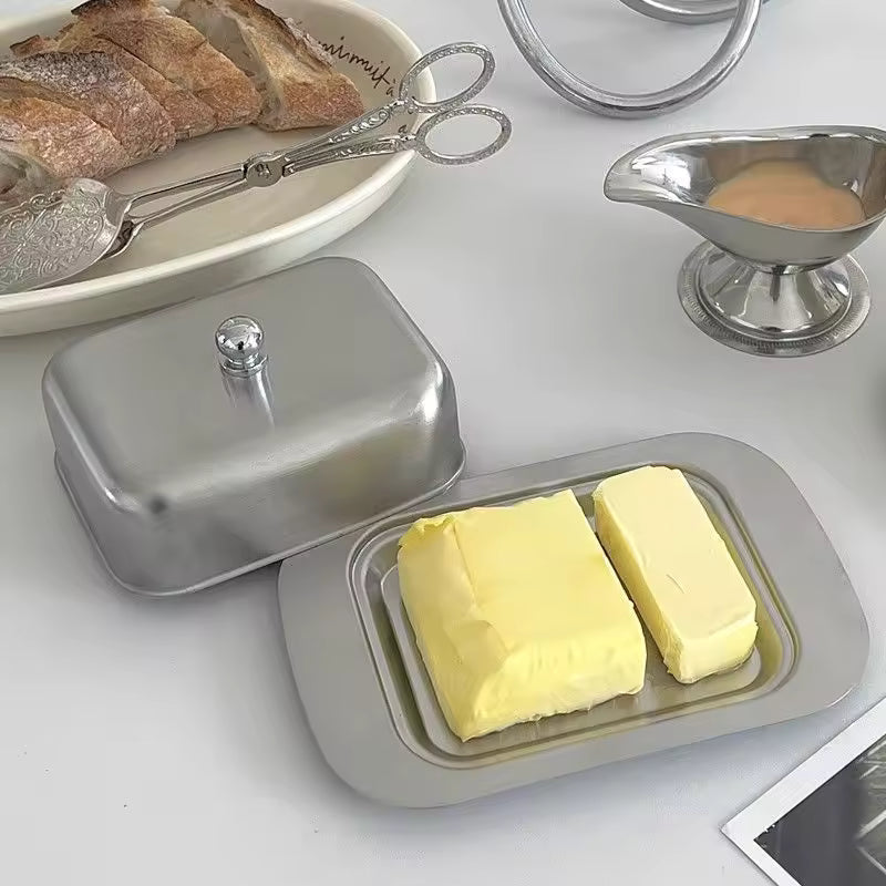 Stainless Steel French Butter Dish