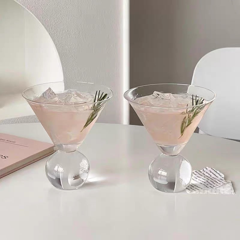 Vintage Short Stem Martini Glass