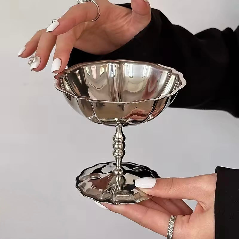 Retro Stainless Steel Dessert Cup